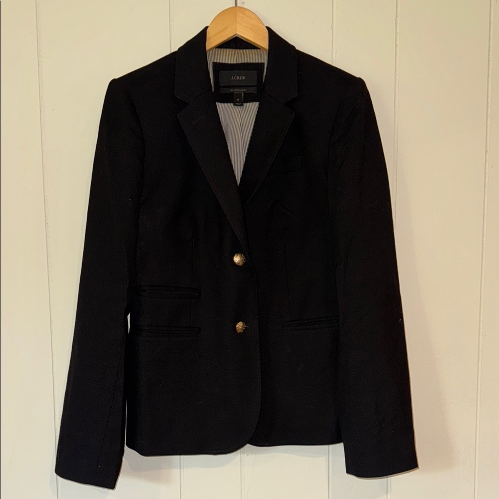 J. Crew Black Blazer with Gold Buttons